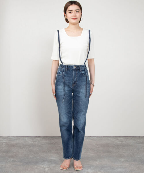 NOLLEY’S(ノーリーズ)の「【Healthy denim/ヘルシーデニム】Olive(デニムパンツ・レディース・ネイビー・25/24/23)」の8枚目の写真