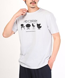 グラフィックイラストプリント半袖Tシャツ