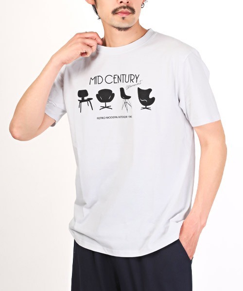 LUXSTYLE(ラグスタイル)の「グラフィックイラストプリント半袖Tシャツ(Tシャツ/カットソー・メンズ・ブラック/ブルー/ホワイト・L/M/XL)」の2枚目の写真