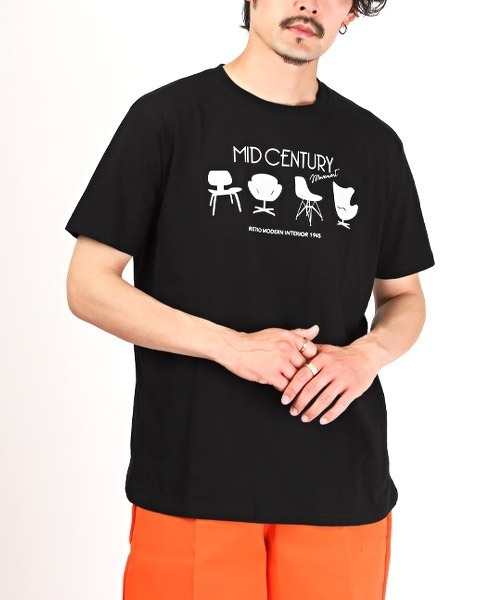 LUXSTYLE(ラグスタイル)の「グラフィックイラストプリント半袖Tシャツ(Tシャツ/カットソー・メンズ・ブラック/ブルー/ホワイト・L/M/XL)」の3枚目の写真