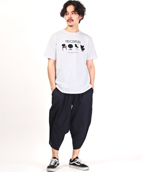 LUXSTYLE(ラグスタイル)の「グラフィックイラストプリント半袖Tシャツ(Tシャツ/カットソー・メンズ・ブラック/ブルー/ホワイト・L/M/XL)」の7枚目の写真