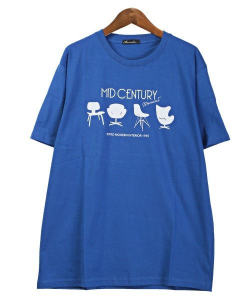 LUXSTYLE(ラグスタイル)の「グラフィックイラストプリント半袖Tシャツ(Tシャツ/カットソー・メンズ・ブラック/ブルー/ホワイト・L/M/XL)」の9枚目の写真