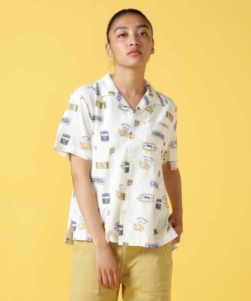 AVIREX（アヴィレックス）の「ALOHA SHIRT/ アロハシャツ（シャツ/ブラウス・レディース・ネイビー/オフホワイト/オレンジ/ホワイト・FREE/F）」の10枚目の写真