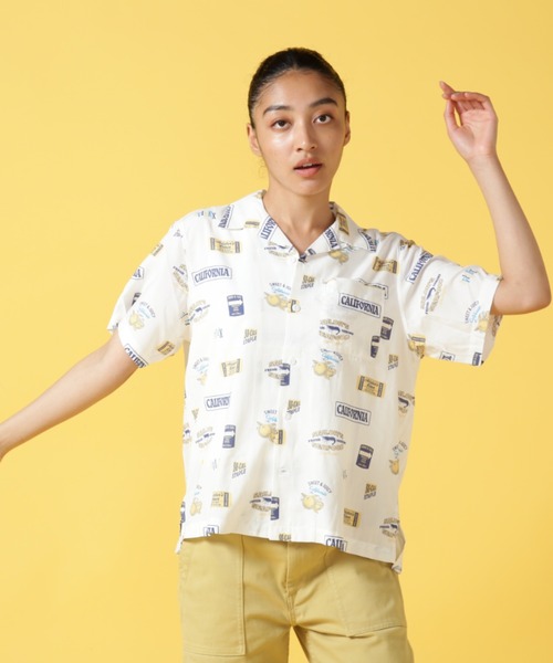 AVIREX（アヴィレックス）の「ALOHA SHIRT/ アロハシャツ（シャツ/ブラウス・レディース・ネイビー/オフホワイト/オレンジ/ホワイト・FREE/F）」の18枚目の写真