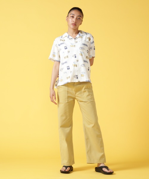 AVIREX（アヴィレックス）の「ALOHA SHIRT/ アロハシャツ（シャツ/ブラウス・レディース・ネイビー/オフホワイト/オレンジ/ホワイト・FREE/F）」の8枚目の写真
