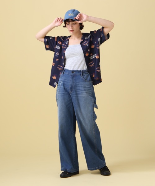 AVIREX（アヴィレックス）の「ALOHA SHIRT/ アロハシャツ（シャツ/ブラウス・レディース・ネイビー/オフホワイト/オレンジ/ホワイト・FREE/F）」の14枚目の写真