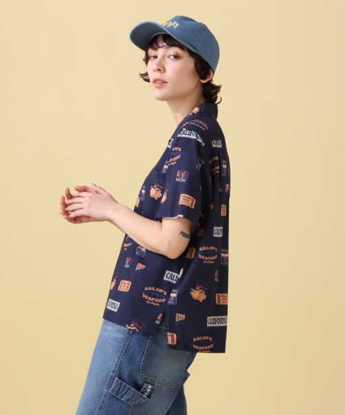 AVIREX（アヴィレックス）の「ALOHA SHIRT/ アロハシャツ（シャツ/ブラウス・レディース・ネイビー/オフホワイト/オレンジ/ホワイト・FREE/F）」の19枚目の写真