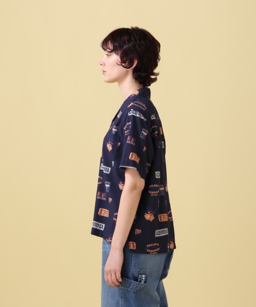 AVIREX（アヴィレックス）の「ALOHA SHIRT/ アロハシャツ（シャツ/ブラウス・レディース・ネイビー/オフホワイト/オレンジ/ホワイト・FREE/F）」の9枚目の写真