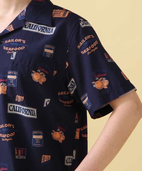 AVIREX（アヴィレックス）の「ALOHA SHIRT/ アロハシャツ（シャツ/ブラウス・レディース・ネイビー/オフホワイト/オレンジ/ホワイト・FREE/F）」の21枚目の写真