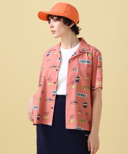 AVIREX（アヴィレックス）の「ALOHA SHIRT/ アロハシャツ（シャツ/ブラウス・レディース・ネイビー/オフホワイト/オレンジ/ホワイト・FREE/F）」の15枚目の写真