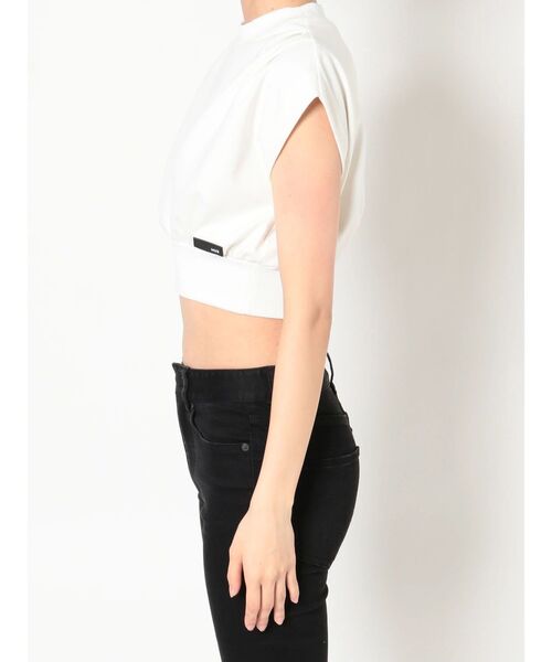 MURUA（ムルーア）の「スクエアリブタンク（Tシャツ/カットソー・レディース・ブラック/ホワイト・FREE）」の13枚目の写真