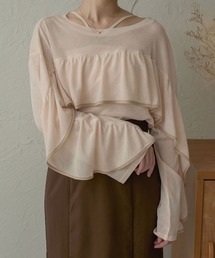 Ambre Neige | 【前後２WAY】シアーフリルトップス／WEB/EC限定商品(シャツ/ブラウス)