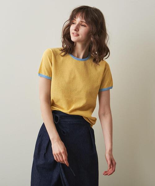 「Steven Alan」 半袖ニット FREE ブラウン レディース STEVEN ALAN 「Steven Alan」 半袖ニット FREE オフホワイト
