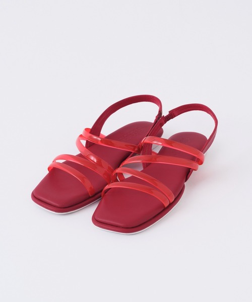 one after another NICE CLAUP（ワンアフターアナザーナイスクラップ）の「クリアチューブフラットサンダル（サンダル・レディース・アイボリー/ピンク/レッド・SMALL/MEDIUM/LARGE）」の17枚目の写真