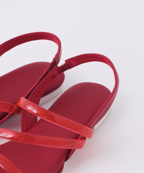 one after another NICE CLAUP（ワンアフターアナザーナイスクラップ）の「クリアチューブフラットサンダル（サンダル・レディース・アイボリー/ピンク/レッド・SMALL/MEDIUM/LARGE）」の21枚目の写真