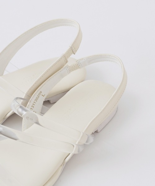 one after another NICE CLAUP（ワンアフターアナザーナイスクラップ）の「クリアチューブフラットサンダル（サンダル・レディース・アイボリー/ピンク/レッド・SMALL/MEDIUM/LARGE）」の11枚目の写真