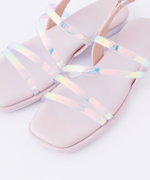 one after another NICE CLAUP（ワンアフターアナザーナイスクラップ）の「クリアチューブフラットサンダル（サンダル・レディース・アイボリー/ピンク/レッド・SMALL/MEDIUM/LARGE）」の20枚目の写真
