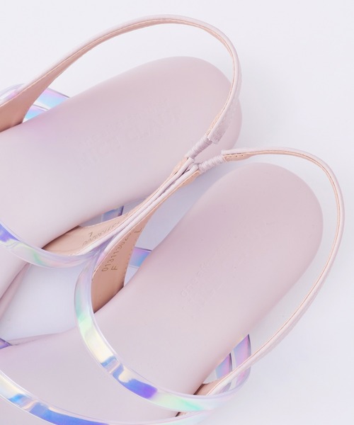 one after another NICE CLAUP（ワンアフターアナザーナイスクラップ）の「クリアチューブフラットサンダル（サンダル・レディース・アイボリー/ピンク/レッド・SMALL/MEDIUM/LARGE）」の12枚目の写真