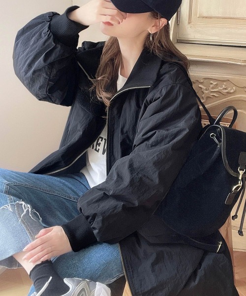 Java（ジャバ）の「《Javaジャバコラボ》クールに仕上がる。2way スタンドカラー リバーシブルロングコート（ミリタリージャケット・メンズ・ブラック/アイボリー/グレイッシュブルー・LARGE/MEDIUM/SMALL/X-LARGE）」の10枚目の写真