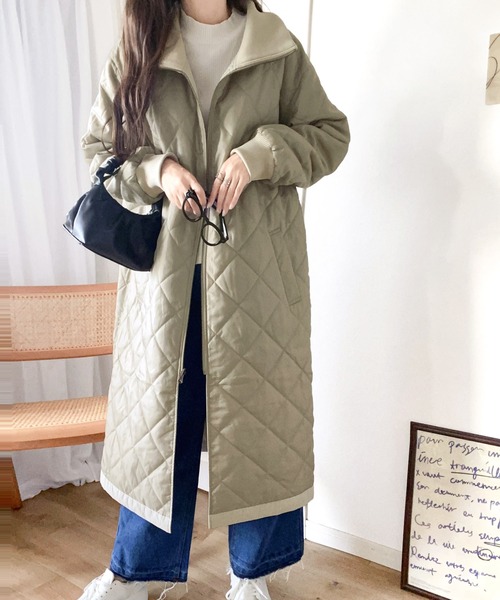 Java（ジャバ）の「《Javaジャバコラボ》クールに仕上がる。2way スタンドカラー リバーシブルロングコート（ミリタリージャケット・メンズ・ブラック/アイボリー/グレイッシュブルー・LARGE/MEDIUM/SMALL/X-LARGE）」の5枚目の写真