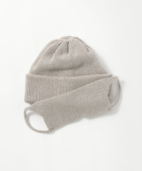 crepuscule（クレプスキュール）の「【CREPUSCULE / クレプスキュール】Knitcap / sleepmask（キャップ・メンズ・ブラック/チャコールグレー/アイボリー/グリーン/ボルドー・FREE）」の4枚目の写真