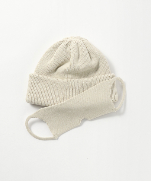 crepuscule（クレプスキュール）の「【CREPUSCULE / クレプスキュール】Knitcap / sleepmask（キャップ・メンズ・ブラック/チャコールグレー/アイボリー/グリーン/ボルドー・FREE）」の2枚目の写真