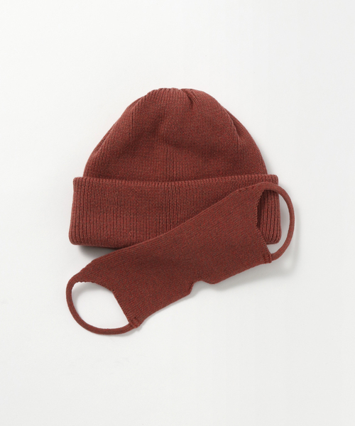 crepuscule（クレプスキュール）の「【CREPUSCULE / クレプスキュール】Knitcap / sleepmask（キャップ・メンズ・ブラック/チャコールグレー/アイボリー/グリーン/ボルドー・FREE）」の5枚目の写真