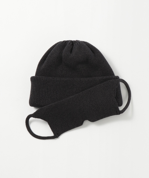 crepuscule（クレプスキュール）の「【CREPUSCULE / クレプスキュール】Knitcap / sleepmask（キャップ・メンズ・ブラック/チャコールグレー/アイボリー/グリーン/ボルドー・FREE）」の3枚目の写真