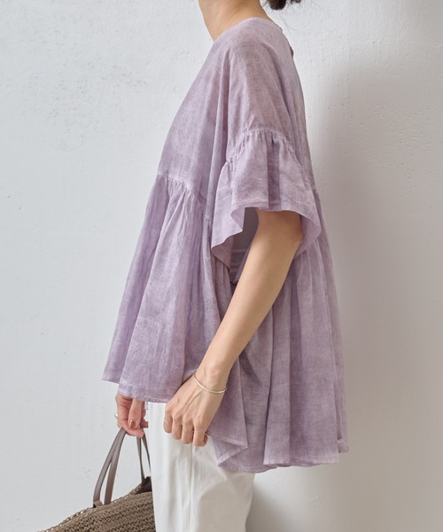 BEARDSLEY - ♪　モコ　　BEARDSLEY　さらっとシャツ　ラベンダー色　試着のみ　♪ BEARDSLEY - ♪ モコ様専用 BEARDSLEY さらっとシャツ