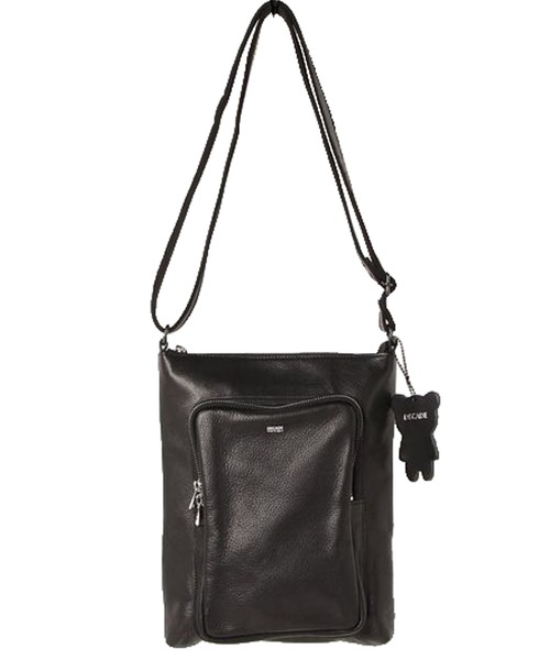 DECADE(ディケイド)の「オイルドカウレザー・ショルダーバッグDECADE(No-01436) Oiled Cow Leather Shoulder Bag ディケイド(ショルダーバッグ・メンズ・ブラック・フリー)」の19枚目の写真