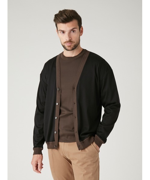 AOURE(アウール)の「WEGNER デザインカーディガン(その他トップス・メンズ・オフホワイト/ブラック/カーキ・LARGE/MEDIUM)」の6枚目の写真