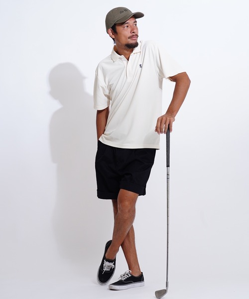 GIORDANO（ジョルダーノ）の「[ GIORDANO ] スモールライオン刺繍UVカットポロシャツ (ユニセックス)（ポロシャツ・レディース・ホワイト/ブラック/グリーン・MEDIUM/LARGE/X-LARGE）」の13枚目の写真