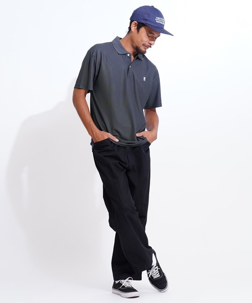 GIORDANO（ジョルダーノ）の「[ GIORDANO ] スモールライオン刺繍UVカットポロシャツ (ユニセックス)（ポロシャツ・レディース・ホワイト/ブラック/グリーン・MEDIUM/LARGE/X-LARGE）」の14枚目の写真
