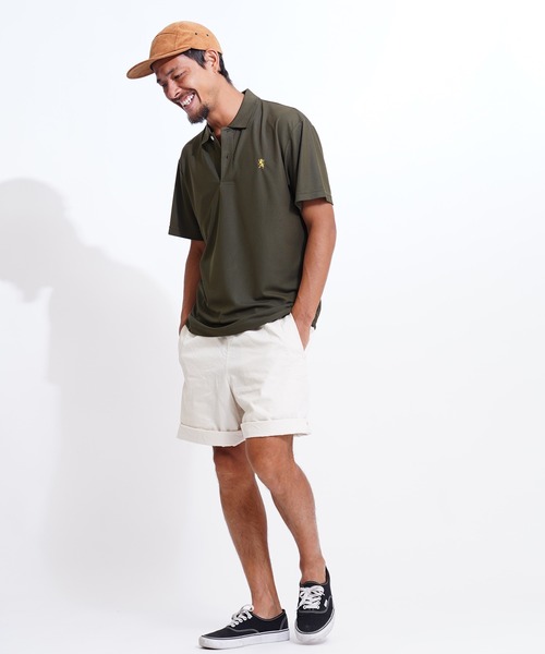 GIORDANO（ジョルダーノ）の「[ GIORDANO ] スモールライオン刺繍UVカットポロシャツ (ユニセックス)（ポロシャツ・レディース・ホワイト/ブラック/グリーン・MEDIUM/LARGE/X-LARGE）」の15枚目の写真