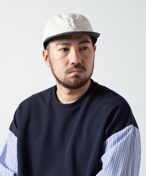 RACAL(ラカル)の「【Racal】Flat visor cap / RL-23-1296(キャップ・メンズ・ナチュラル/ブラック/ベージュ/ネイビー・FREE)」の3枚目の写真