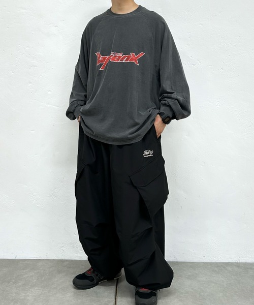 WHO'S WHO gallery（フーズフーギャラリー）の「【KOOKY'N/クーキー】BRONXヴィンテージライクロゴラグランロンT（Tシャツ/カットソー・レディース・ネイビー/ホワイト/チャコールグレー/ブラック/ブラウン・FREE）」の13枚目の写真