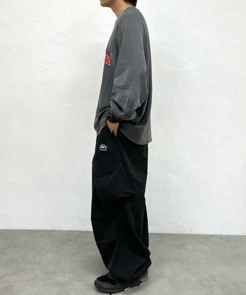 WHO'S WHO gallery（フーズフーギャラリー）の「【KOOKY'N/クーキー】BRONXヴィンテージライクロゴラグランロンT（Tシャツ/カットソー・レディース・ネイビー/ホワイト/チャコールグレー/ブラック/ブラウン・FREE）」の14枚目の写真