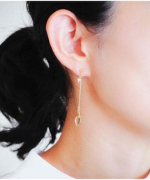 【SHAHA】天然石ロングピアス(MA)