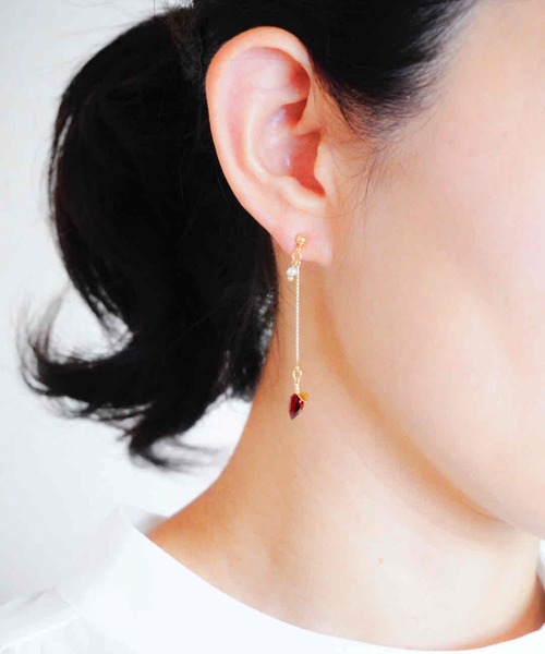 【MISSOMA】ビーズ ストーン ロング ピアス 関税込 MISSOMA】ビーズ ストーン ロング ピアス 関税込 (MISSOMA