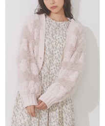 merry jenny | モールシャギーコンビカーディガン(カーディガン/ボレロ)