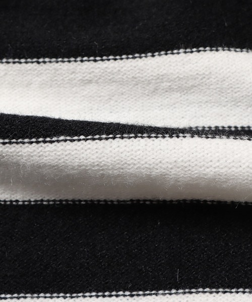 ROOPTOKYO(ループトウキョウ)の「▲ボーダーニットトップス(ニット/セーター・レディース・グリーン/ブラック・FREE)」の6枚目の写真