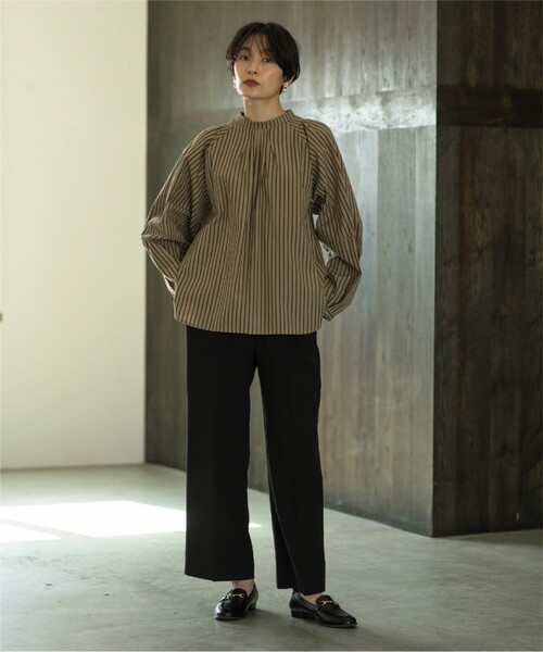 OPAQUE.CLIP(オペークドットクリップ)の「◆≪SS-LLsize≫ イージーワイドストレッチパンツ/ネオサーモ【蓄熱素材/洗濯機洗い可/ストレッチ/イージーケア】(その他パンツ・レディース・ブラック/ボルドー/ブラウン系その他/オフホワイト・38/40/36/34/42)」の16枚目の写真