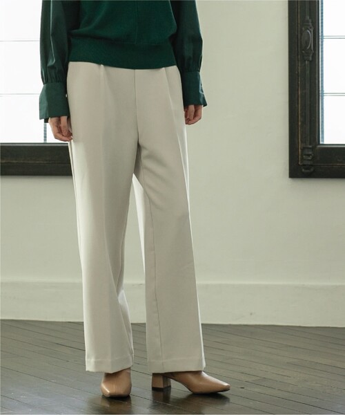 OPAQUE.CLIP(オペークドットクリップ)の「◆≪SS-LLsize≫ イージーワイドストレッチパンツ/ネオサーモ【蓄熱素材/洗濯機洗い可/ストレッチ/イージーケア】(その他パンツ・レディース・ブラック/ボルドー/ブラウン系その他/オフホワイト・38/40/36/34/42)」の21枚目の写真