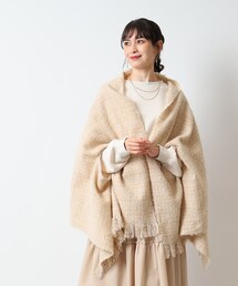 SHOO・LA・RUE | アームホール付き！ ツィード風ストール(ストール/ショール)