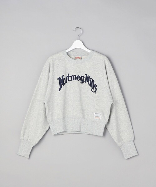 セール】NUTMEG MILLS ロゴ ショート スウェット/ナツメグミルズロゴ