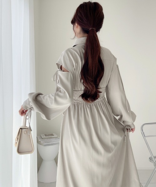 モスキーノ♡レア♡リボンワンピース付き光沢ワンピース モスキーノ♡レア♡リボンワンピース付き光沢ワンピース