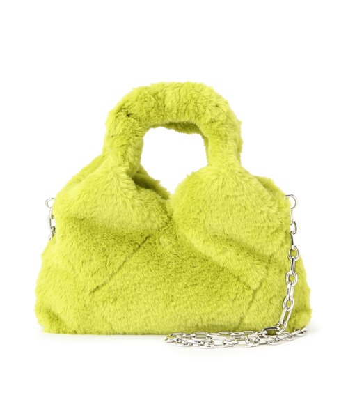 FREE'S MART(フリーズマート)の「◆ギャザーハンドルパネルバッグ(ショルダーバッグ・レディース・シルバー/グリーン/ブラック・フリ-)」の14枚目の写真