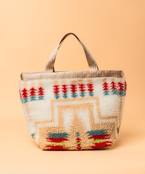 PENDLETON（ペンドルトン）の「∴【 PENDLETON / ペンドルトン 】 ボア素材 ミニトートバッグ BOA TOTE（トートバッグ・レディース・ブラック/オフホワイト/ブラウン・FREE）」の10枚目の写真