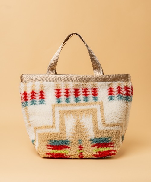 PENDLETON（ペンドルトン）の「∴【 PENDLETON / ペンドルトン 】 ボア素材 ミニトートバッグ BOA TOTE（トートバッグ・レディース・ブラック/オフホワイト/ブラウン・FREE）」の11枚目の写真
