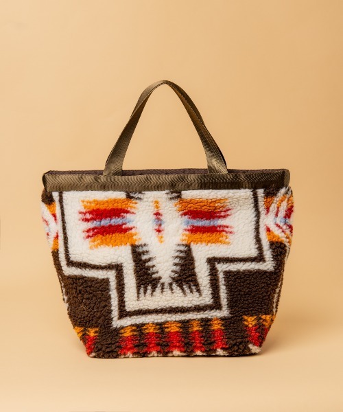 PENDLETON（ペンドルトン）の「∴【 PENDLETON / ペンドルトン 】 ボア素材 ミニトートバッグ BOA TOTE（トートバッグ・レディース・ブラック/オフホワイト/ブラウン・FREE）」の14枚目の写真